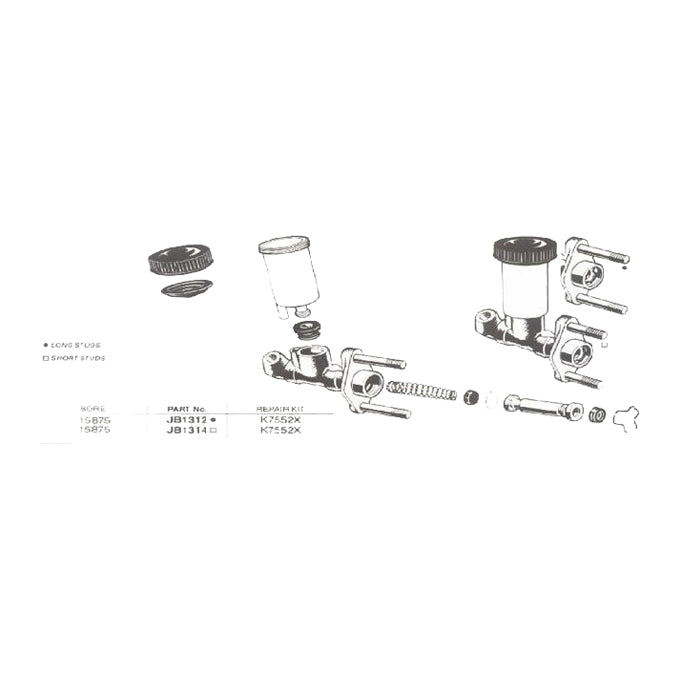 Protex Clutch Master Cylinder JB1314