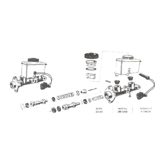 Protex Brake Master Cylinder JB1350