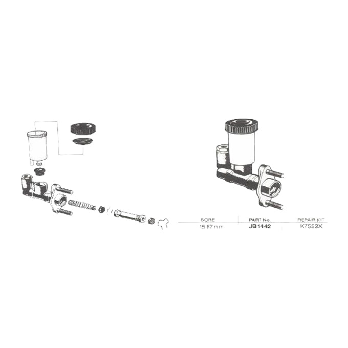 Protex Clutch Master Cylinder JB1442