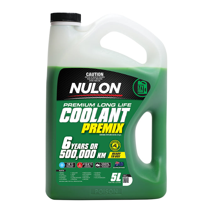 Nulon Green Premium Long Life Coolant Premix 5L - LLTU5