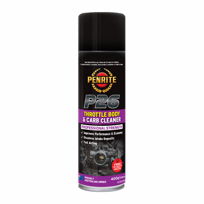 Penrite P26 Throttle Body And Carb Cleaner 400g - P26TBCC0004