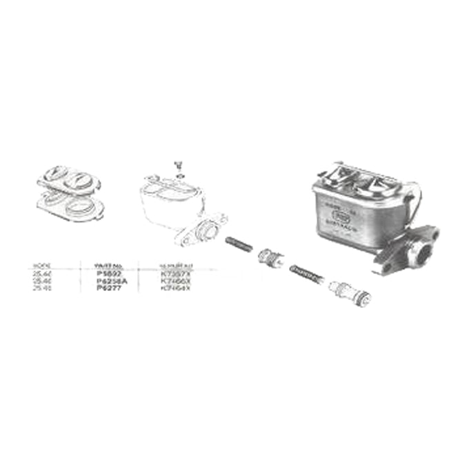 Protex Brake Master Cylinder P6277