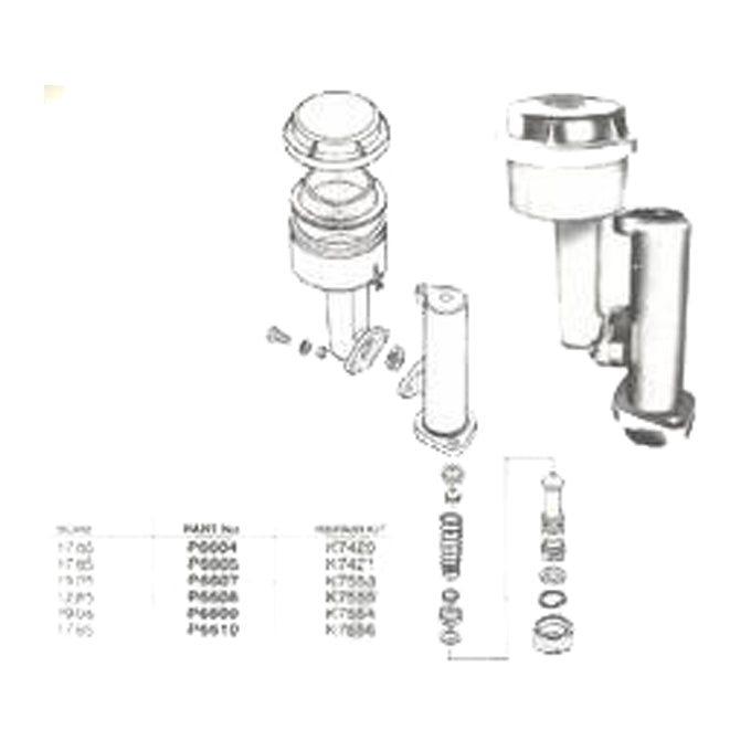 Protex Brake Master Cylinder P6604