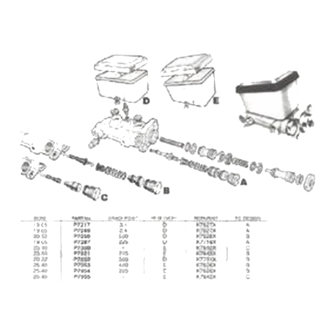 Protex Brake Master Cylinder P7852