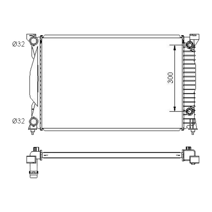 Protex Radiator RADAU234P