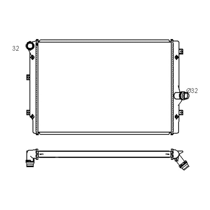 Protex Radiator RADAU253P