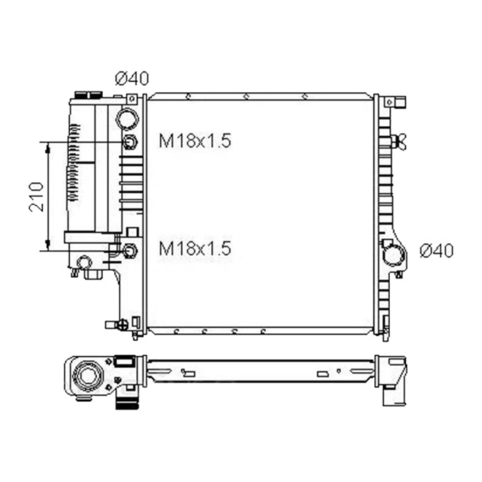 Protex Radiator RADB002P