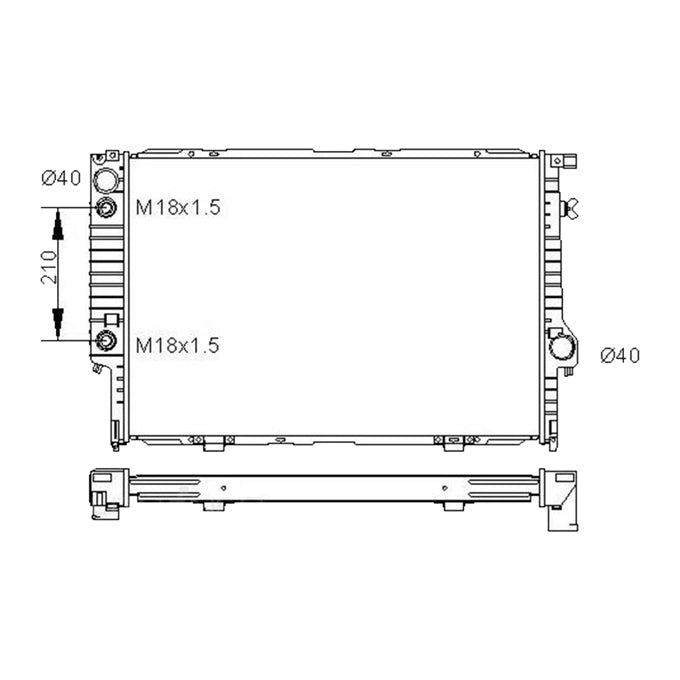 Protex Radiator RADB040P