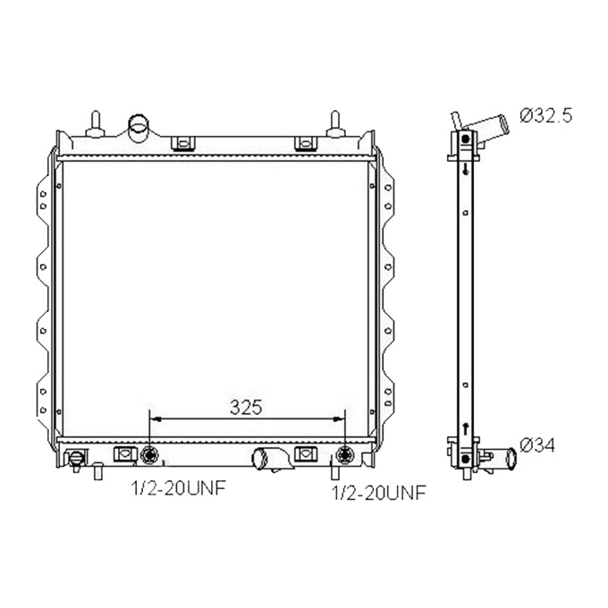 Protex Radiator RADCH093P
