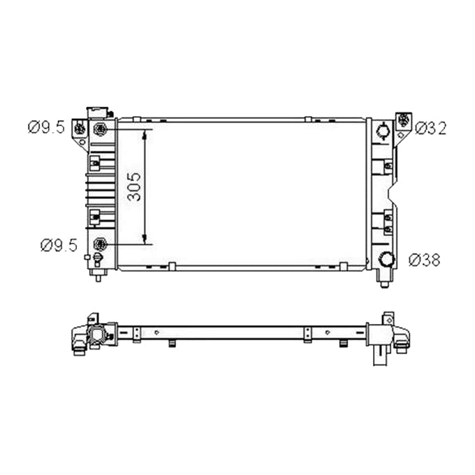 Protex Radiator RADCH178P