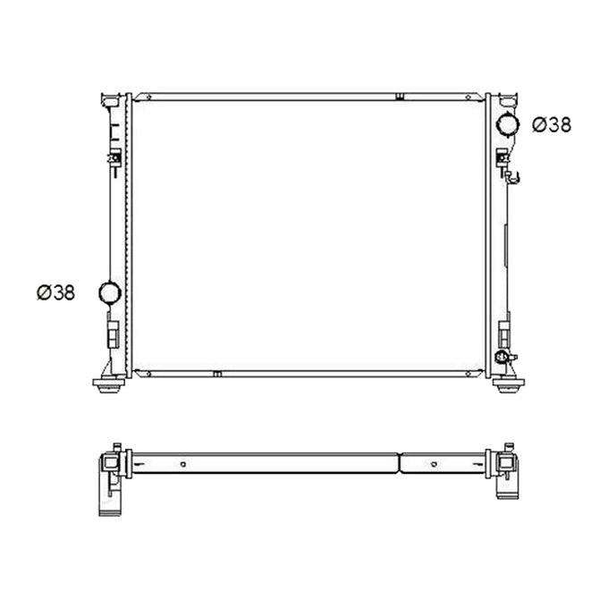 Protex Radiator RADCH276P