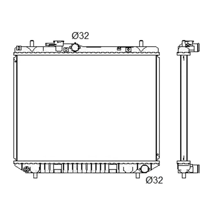 Protex Radiator RADDA275P