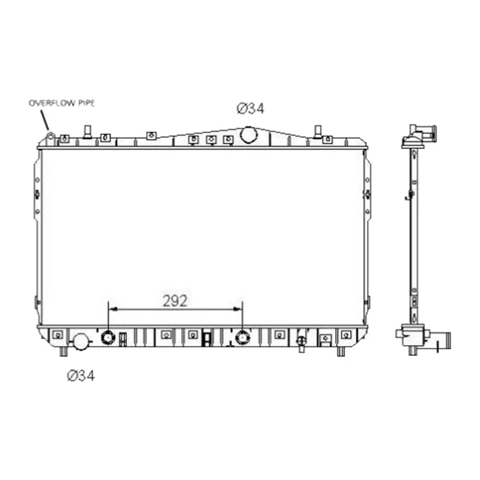 Protex Radiator RADDW042P