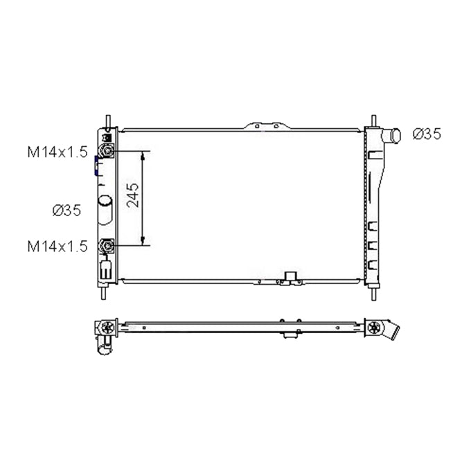 Protex Radiator RADDW043P