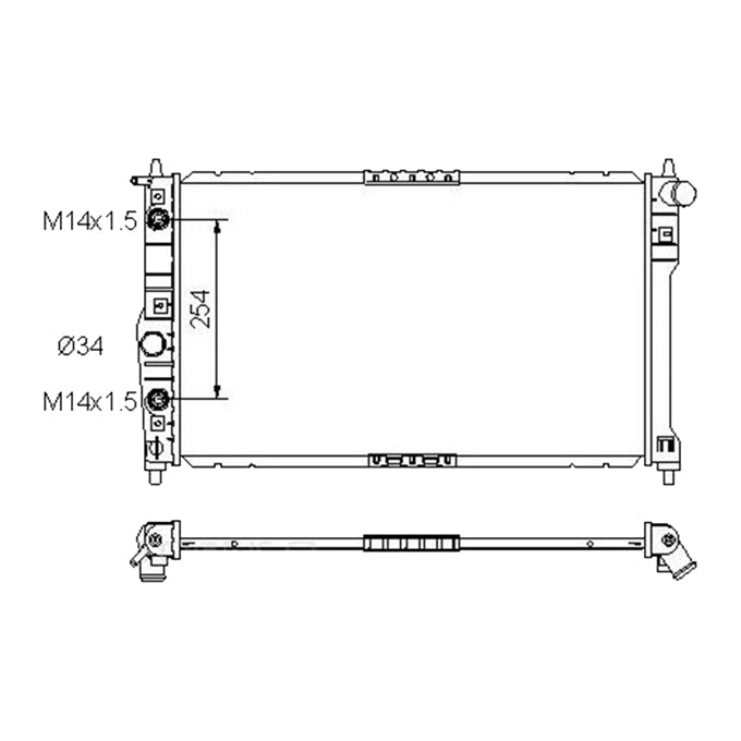 Protex Radiator RADDW113P
