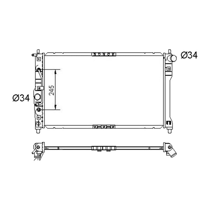 Protex Radiator RADDW196P