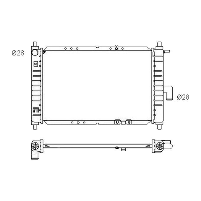 Protex Radiator RADDW204P