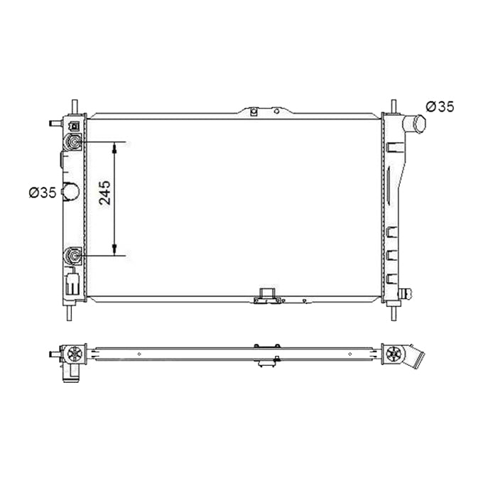 Protex Radiator RADDW309P