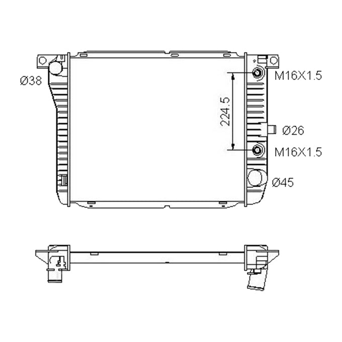 Protex Radiator RADF080P