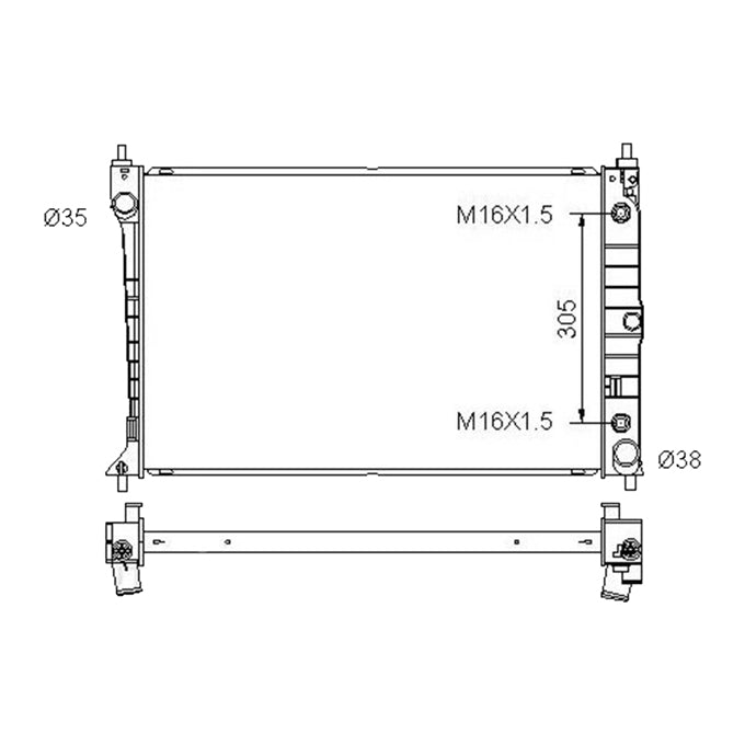 Protex Radiator RADF081P
