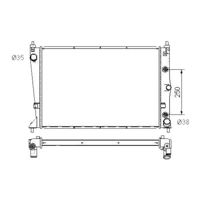Protex Radiator RADF087P