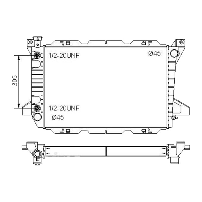 Protex Radiator RADF094P