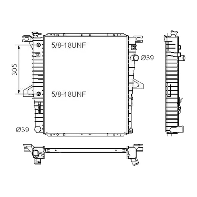Protex Radiator RADF130P