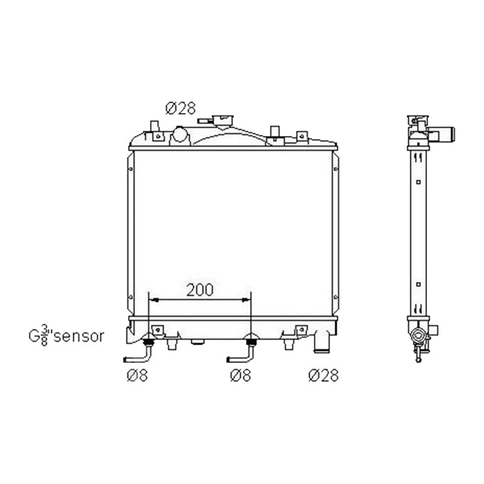 Protex Radiator RADF138P