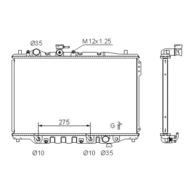 Protex Radiator RADF145P