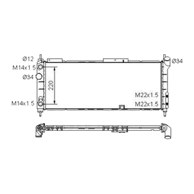 Protex Radiator RADH010P