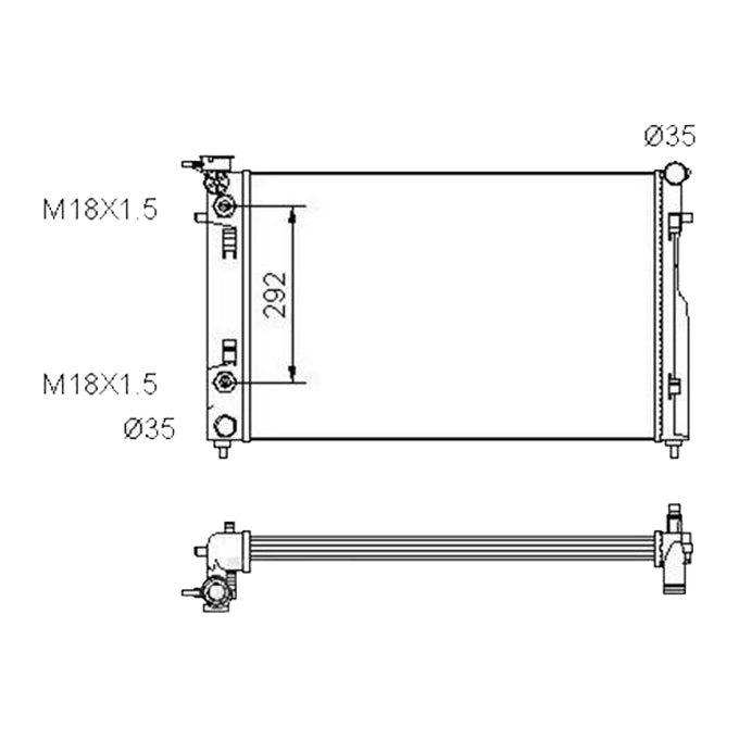 Protex Radiator RADH013P