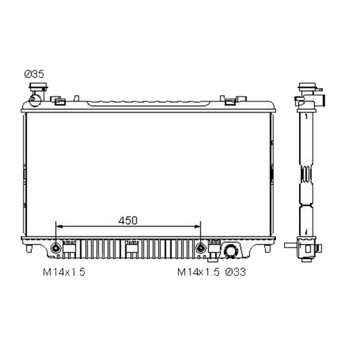 Protex Radiator RADH089P