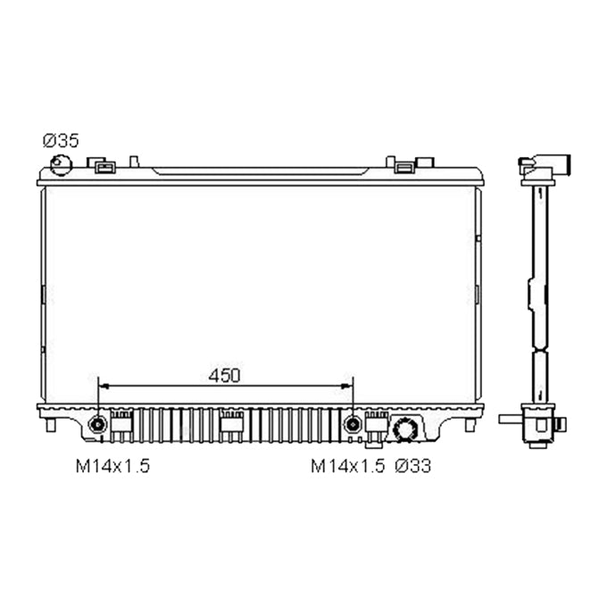 Protex Radiator RADH090P