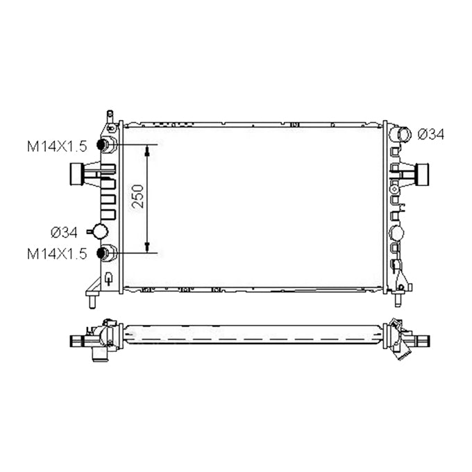 Protex Radiator RADH139P