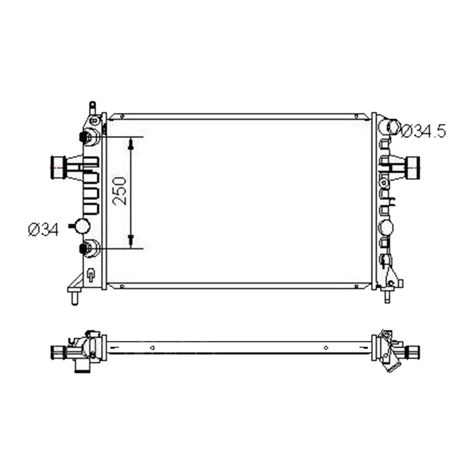Protex Radiator RADH231P
