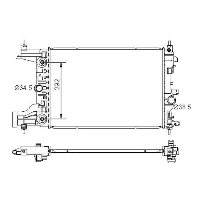 Protex Radiator RADH288P