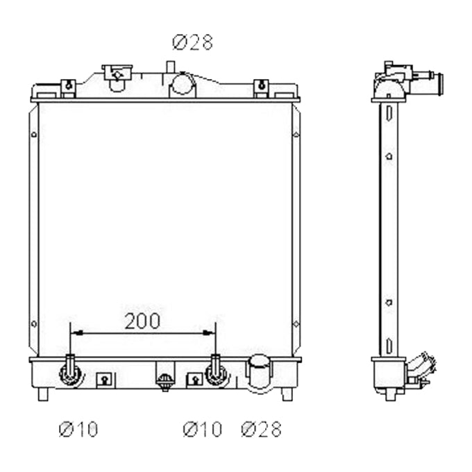 Protex Radiator RADHN015P