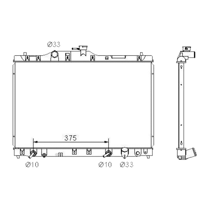 Protex Radiator RADHN132P
