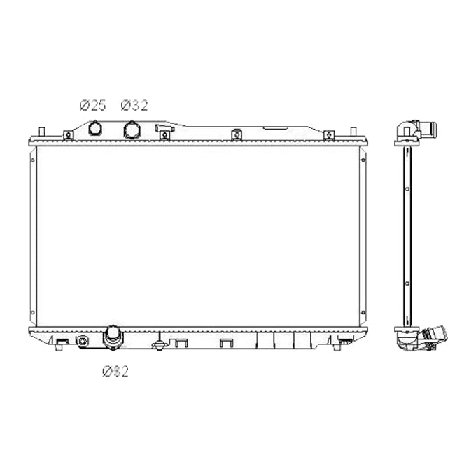 Protex Radiator RADHN134P