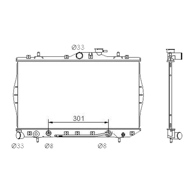 Protex Radiator RADHY052P