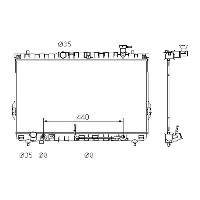 Protex Radiator RADHY054P