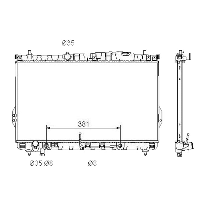 Protex Radiator RADHY098P