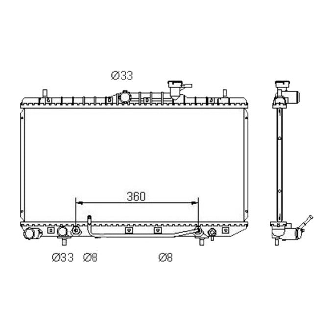 Protex Radiator RADHY100P