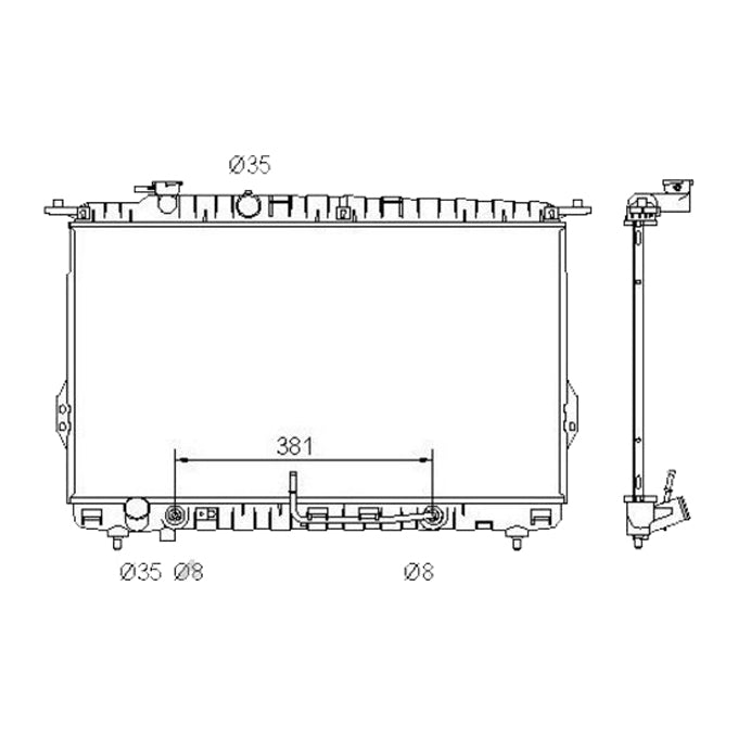 Protex Radiator RADHY141P