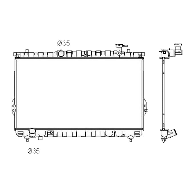 Protex Radiator RADHY176P