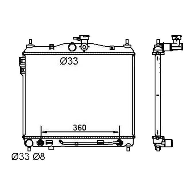 Protex Radiator RADHY207P