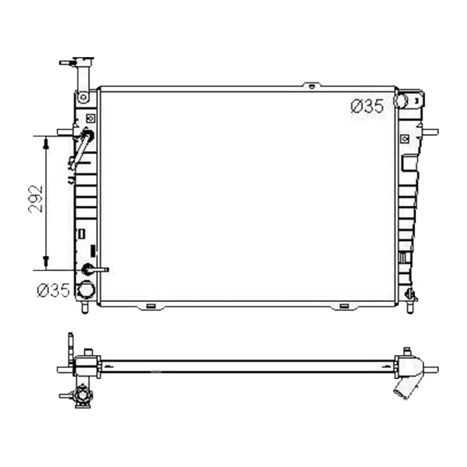 Protex Radiator RADHY265P