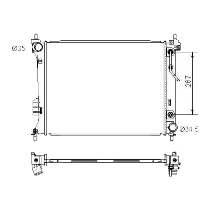 Protex Radiator RADHY313P