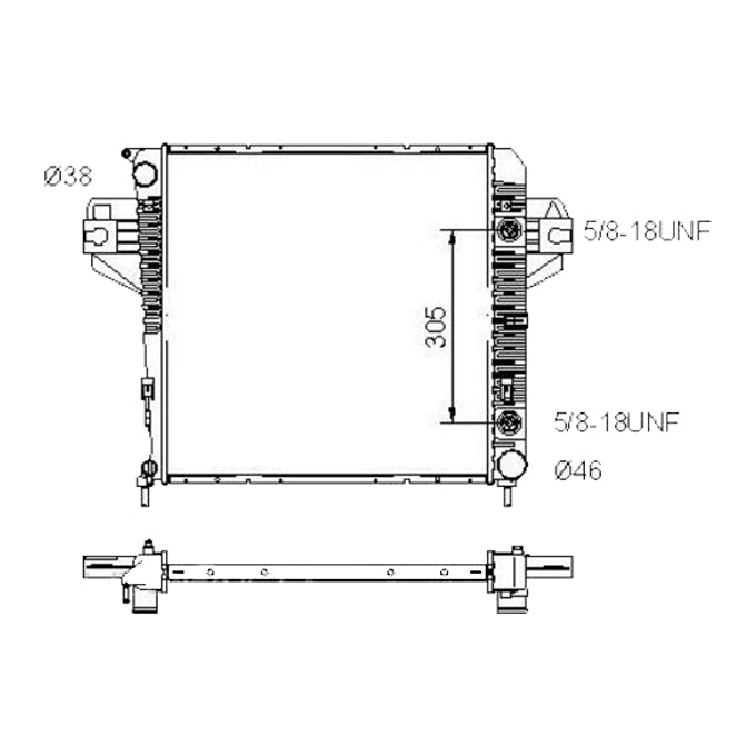 Protex Radiator RADJE144P