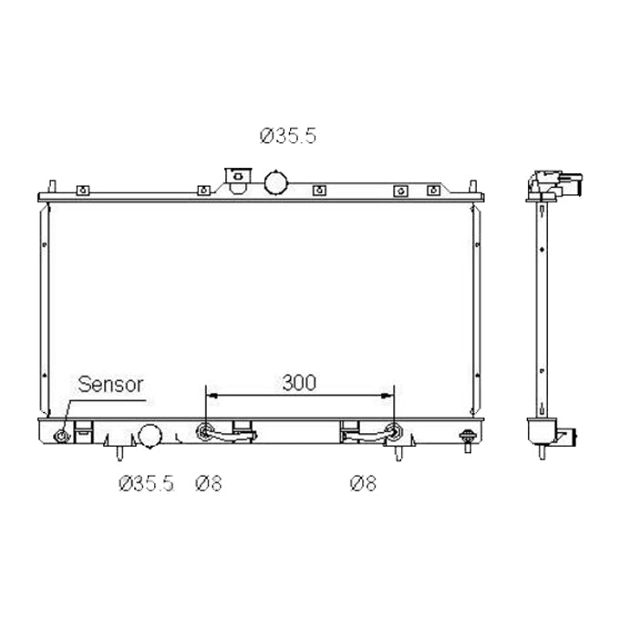 Protex Radiator RADM069P